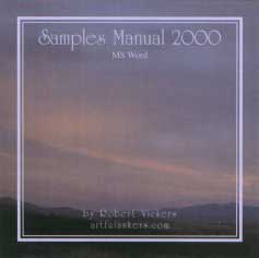 14. Samples Manual 2000 CD of Sample Proposals